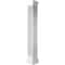 Ekena Millwork 10"W x 8'H Craftsman Classic Square Non-Tapered Fluted Column w/ Mission Capital & Mission Base EC1008ENFMIMI - alternate 1